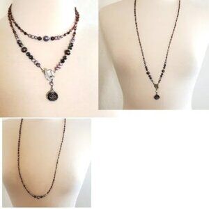 N1784 Retired Silpada Gray Hematite Necklace